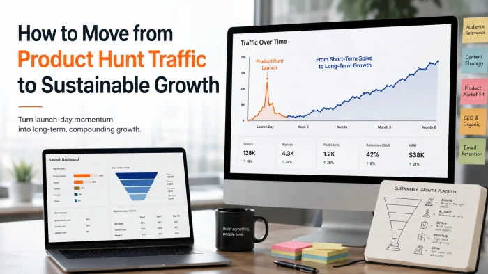 How to Move from Product Hunt Traffic to Sustainable Growth