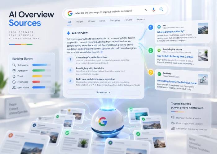 How to Rank in Google AI Overviews: What Google Actually Uses to Choose Its Sources